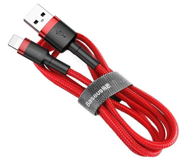 BASEUS USB-Lightning Cafule 1m czerwony CALKLF-B09 - 1094246 - zdjęcie 2